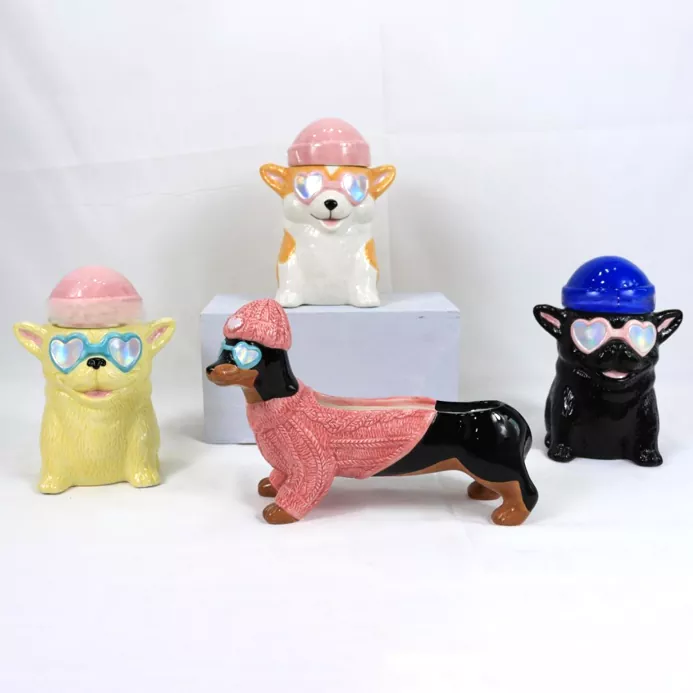 حامل شمعة السيراميك الحيوان حامل شمعة السيراميك الحيوان