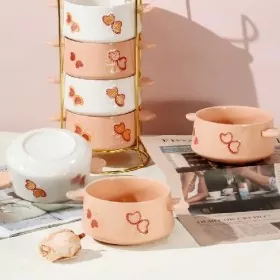 غسالة الصحون وعاء سيراميك مرسومة باليد