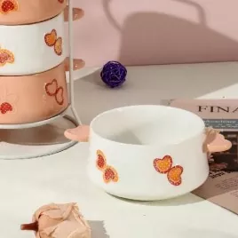 غسالة الصحون وعاء سيراميك مرسومة باليد