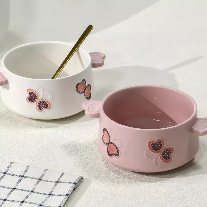 غسالة الصحون وعاء سيراميك مرسومة باليد