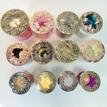 Universal Hollow Iron Candle Lid